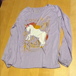 Purple Unicorn Kids Shirt